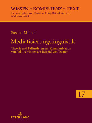 cover image of Mediatisierungslinguistik